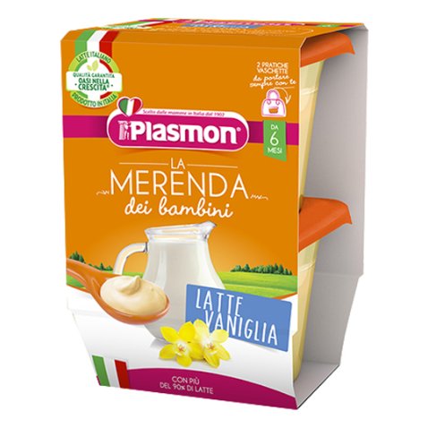 PLASMON LA MERENDA DEI BAMBINI MERENDE LATTE VANIGLIA ASETTICO 2 X 120 G PLASMON LA MERENDA DEI BAMBINI MERENDE LATTE VANIGLIA ASETTICO 2 X 120 G