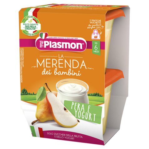 PLASMON LA MERENDA DEI BAMBINI SAPORI DI NATURA PERA YOGURTASETTICO 2 X 120 G PLASMON LA MERENDA DEI BAMBINI SAPORI DI NATURA PERA YOGURTASETTICO 2 X 120 G