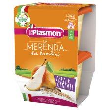 PLASMON LA MERENDA DEI BAMBINI SAPORI DI NATURA PERA CEREALIASETTICO 2 X 120 G