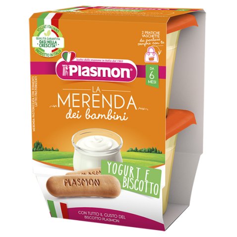 PLASMON LA MERENDA DEI BAMBINI SAPORE DI NATURA YOGURT BISCOTTO ASETTICO 2 X 120 G PLASMON LA MERENDA DEI BAMBINI SAPORE DI NATURA YOGURT BISCOTTO ASETTICO 2 X 120 G