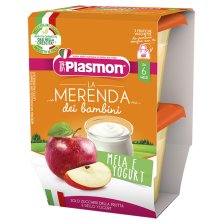 PLASMON LA MERENDA DEI BAMBINI SAPORI DI NATURA MELA YOGURTASETTICO 2 X 120 G