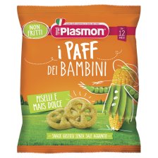PLASMON DRY SNACK PAFF PISELLI-MAIS 15 G PLASMON DRY SNACK PAFF PISELLI-MAIS 15 G