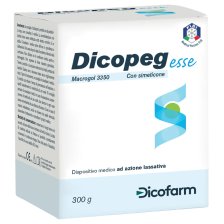 POLIMERO INERTE IDROSOLUBILE MACROGOL 3350 DICOPEG ESSE CONSIMETICONE PER TRATTAMENTO STIPSI POLVERE 300 G