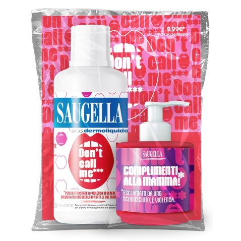 SAUGELLA BUNDLE DERMOLIQUIDO DON'T CALL ME 1 SAUGELLA DERMOLIQUIDO 500 ML CON ETICHETTA EDIZIONE LIMITATA + 1 MINISIZE SAMPLE CON PUMP 150 ML SAUGELLA BUNDLE DERMOLIQUIDO DON'T CALL ME 1 SAUGELLA DERMOLIQUIDO 500 ML CON ETICHETTA EDIZIONE LIMITATA + 1 MINISIZE SAMPLE CON PUMP 150 ML