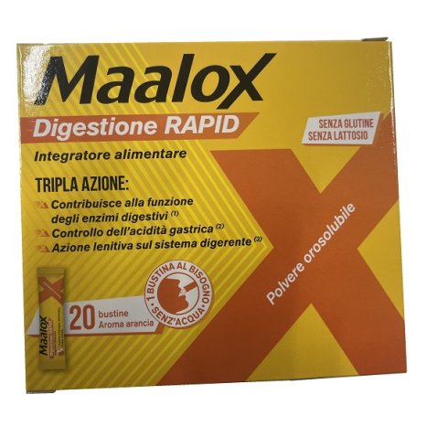 MAALOX DIGESTIONE RAPID 20 BUSTINE DA 2 G MAALOX DIGESTIONE RAPID 20 BUSTINE DA 2 G