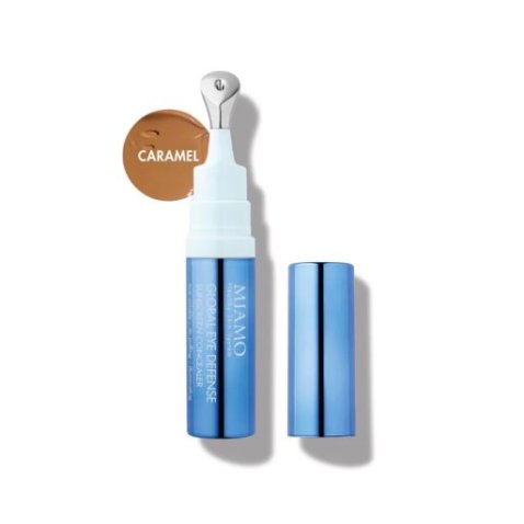 MIAMO SKIN COLOR CARE GLOBAL EYE DEFENCE PEPTIDE CONCEALER SPF30 CARAMEL SHADE