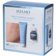 MIAMO COFANETTO 2025 PROTOCOLLO PELLE TENDENZA ACNEICA 1 ACNEVER CREAM 50 ML + 1 SKIN DETOX 60 CAPSULE