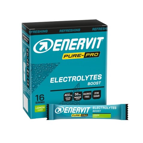 ENERVIT PURE PRO ELECTROLYTES BOOST 16 BUSTINE DA 4 G ENERVIT PURE PRO ELECTROLYTES BOOST 16 BUSTINE DA 4 G