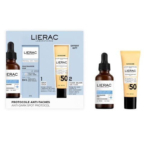 LIERAC SET PROTOCOLES SIERO ANTI MACCHIE 30 ML + MM FLUIDO SOLARE SPF50+ 25 ML