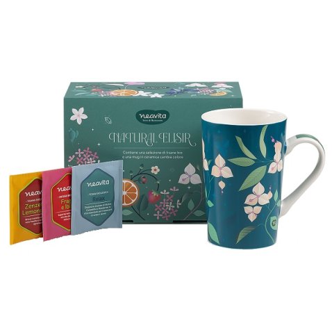 NEAVITA COFANETTO MUG CAMBIA COLORE + 9 FILTRI BIO NATURAL ELISIR