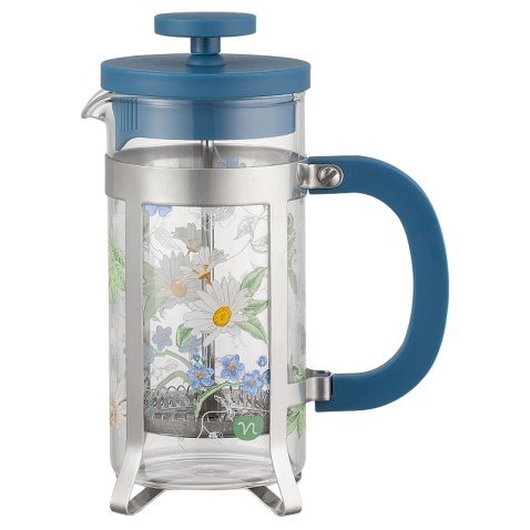 NEAVITA TISANIERA STANTUFFO TEA PLUNGER HERBARIUM BLU 350 ML NEAVITA TISANIERA STANTUFFO TEA PLUNGER HERBARIUM BLU 350 ML