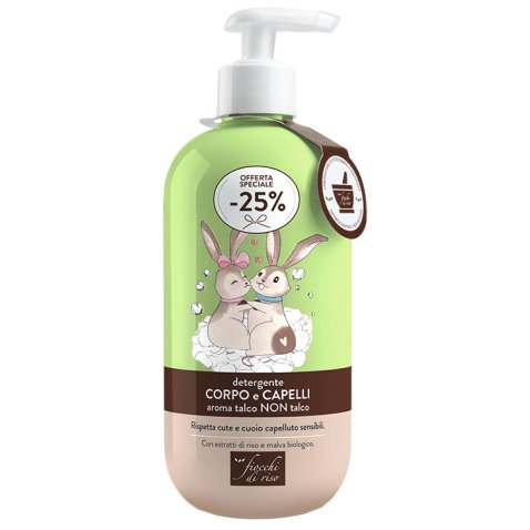 FIOCCHI DI RISO DETERGENTE CAPELLI E CORPO TALCO 400 ML SPECIAL NEW