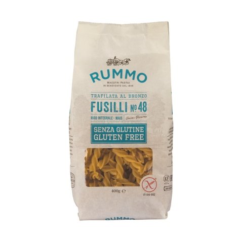 RUMMO FUSILLI N48 DI RISO INTEGRALE E MAIS 400 G RUMMO FUSILLI N48 DI RISO INTEGRALE E MAIS 400 G