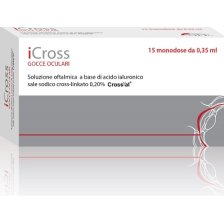 ICROSS SOLUZIONE OFTALMICA ACIDO IALURONICO CROSS-LINKATO 0,2% 15 MONODOSI DA 0,35 ML ICROSS SOLUZIONE OFTALMICA ACIDO IALURONICO CROSS-LINKATO 0,2% 15 MONODOSI DA 0,35 ML