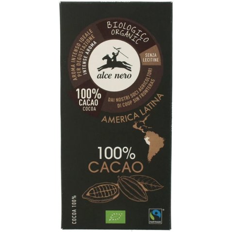 TAVOLETTA CIOCCOLATO EXTRAFONDENTE BIO 100% CACAO 50 G TAVOLETTA CIOCCOLATO EXTRAFONDENTE BIO 100% CACAO 50 G