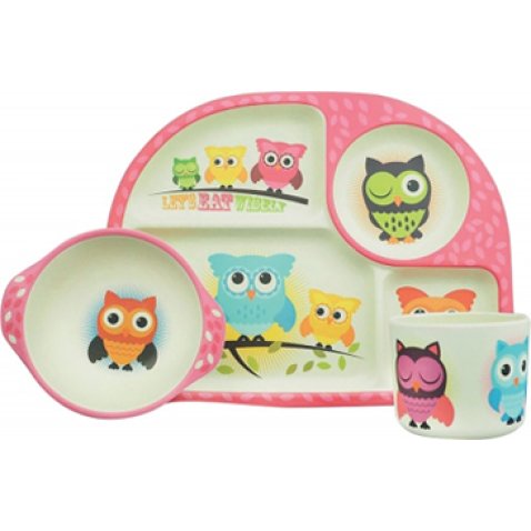 SET PRANZO BAMBOO 3 PEZZI GUFETTI