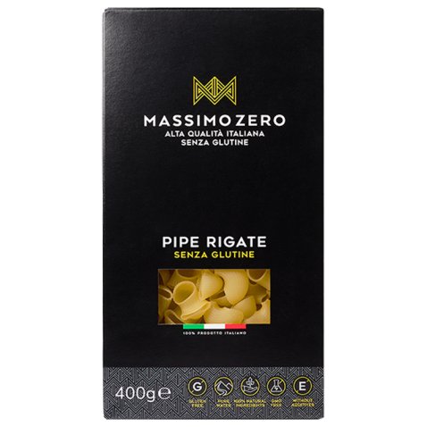 MASSIMO ZERO PIPE RIGATE 400 G MASSIMO ZERO PIPE RIGATE 400 G
