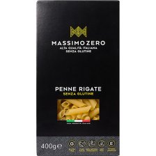 MASSIMO ZERO MEZZE PENNE RIGATE 400 G MASSIMO ZERO MEZZE PENNE RIGATE 400 G