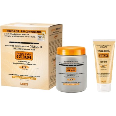 GUAM FIR FANGHI D'ALGA CONFEZIONE CONVENIENZA CON FANGHI D'ALGA GUAM FIR 1 KG + GUAM CREMA GEL FIR 200 ML GUAM FIR FANGHI D'ALGA CONFEZIONE CONVENIENZA CON FANGHI D'ALGA GUAM FIR 1 KG + GUAM CREMA GEL FIR 200 ML