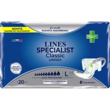 PANNOLONE A MUTANDA LINES SPECIALIST CLASSIC ALTA PROTEZIONEMG 20 PEZZI PANNOLONE A MUTANDA LINES SPECIALIST CLASSIC ALTA PROTEZIONEMG 20 PEZZI