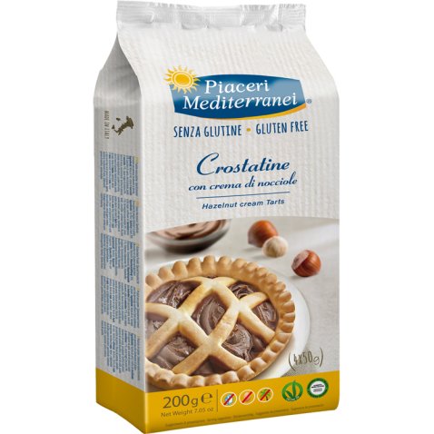 PIACERI MEDITERRANEI CROSTATINA CON CREMA DI NOCCIOLA 4 X 50G PIACERI MEDITERRANEI CROSTATINA CON CREMA DI NOCCIOLA 4 X 50G