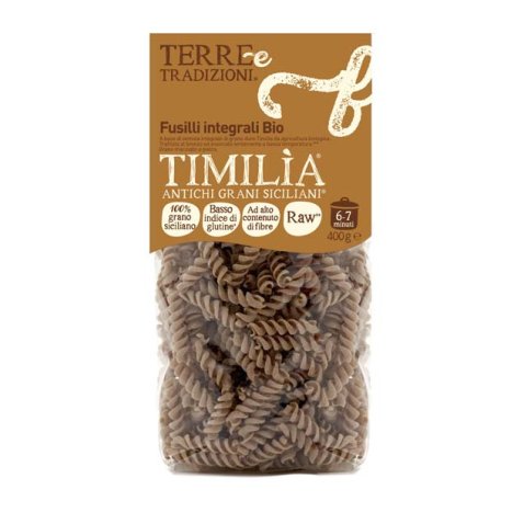 FUSILLI DI TIMILIA INTEGRALE BIO 400G FUSILLI DI TIMILIA INTEGRALE BIO 400G