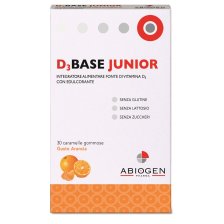 D3BASE JUNIOR 30 CARAMELLE GOMMOSE ARANCIA D3BASE JUNIOR 30 CARAMELLE GOMMOSE ARANCIA