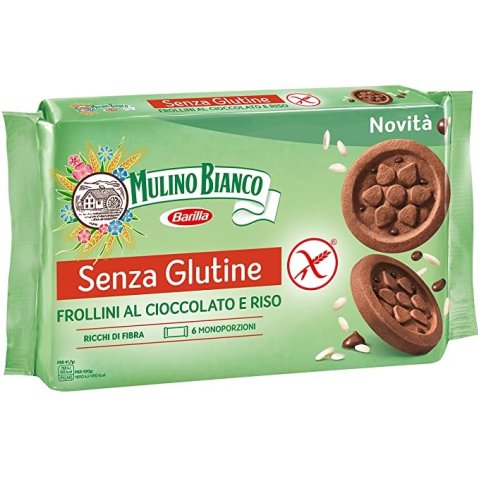 MULINO BIANCO SENZA GLUTINE FROLLINI AL CIOCCOLATO E RISO 6MONOPORZIONI DA 41,66 G MULINO BIANCO SENZA GLUTINE FROLLINI AL CIOCCOLATO E RISO 6MONOPORZIONI DA 41,66 G