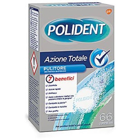 POLIDENT AZIONE TOTALE 66 COMPRESSE PULITORE PER PROTESI QUOTIDIANO POLIDENT AZIONE TOTALE 66 COMPRESSE PULITORE PER PROTESI QUOTIDIANO
