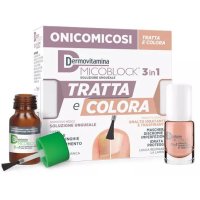 DERMOVITAMINA MICOBLOCK 3 IN 1 TRATTA E COLORA SOLUZIONE UNGUEALE 7 ML + SMALTO IDRATANTE TRASPIRANTE 5 ML DERMOVITAMINA MICOBLOCK 3 IN 1 TRATTA E COLORA SOLUZIONE UNGUEALE 7 ML + SMALTO IDRATANTE TRASPIRANTE 5 ML