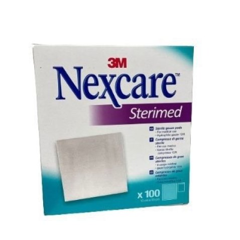 GARZA COMPRESSA STERIMED NEXCARE IN COTONE IDROFILO 20 FILIMULTILINGUAL 100 PEZZI