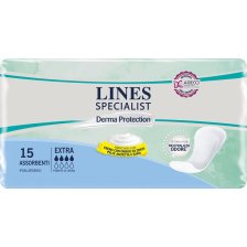 LINES SPECIALIST DERM PANNOLONE SAGOMATO EXTRA 15 PEZZI LINES SPECIALIST DERM PANNOLONE SAGOMATO EXTRA 15 PEZZI