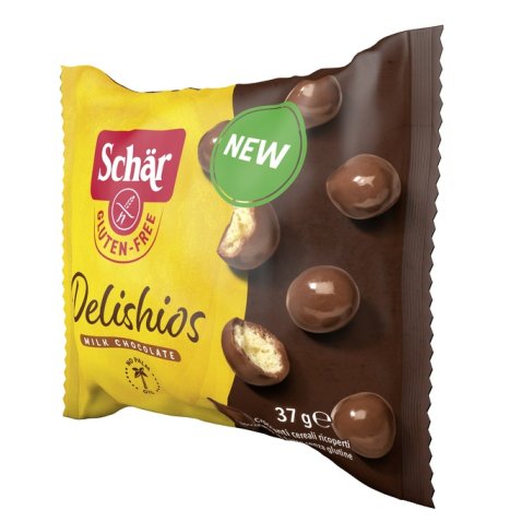 SCHAR DELISHIOS CEREALI RICOPERTI CON CIOCCOLATO AL LATTE 37G SCHAR DELISHIOS CEREALI RICOPERTI CON CIOCCOLATO AL LATTE 37G