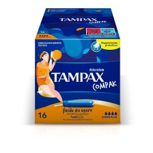 TAMPAX COMPAK ASSORBENTE INTERNO SUPER PLUS 16 PEZZI TAMPAX COMPAK ASSORBENTE INTERNO SUPER PLUS 16 PEZZI