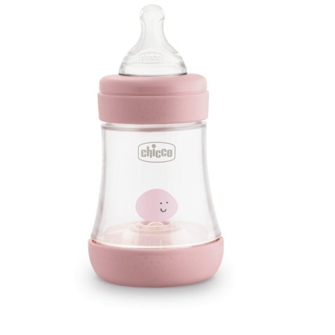 CHICCO BIBERON PERFECT 5 GIRL 150 ML IN SILICONE 1 FORO CHICCO BIBERON PERFECT 5 GIRL 150 ML IN SILICONE 1 FORO