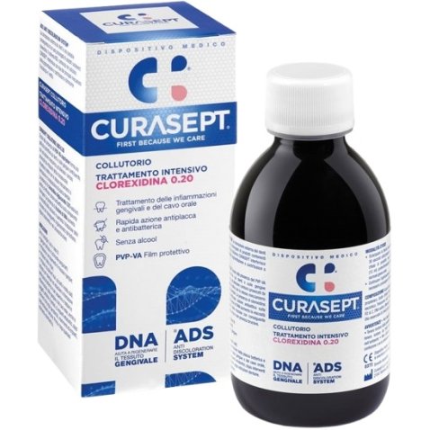 CURASEPT COLLUTORIO 0,20 ADS + DNA 200 ML CURASEPT COLLUTORIO 0,20 ADS + DNA 200 ML