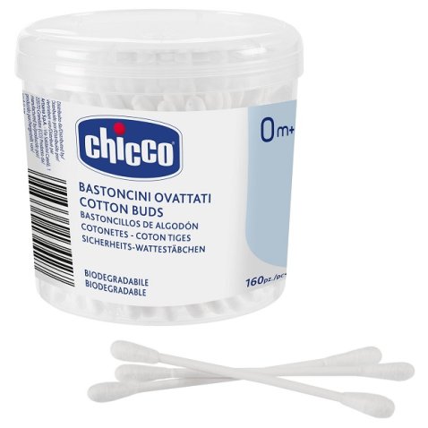 CHICCO BASTONCINI COTONATI 160 PEZZI CHICCO BASTONCINI COTONATI 160 PEZZI