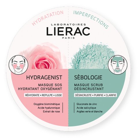 LIERAC MONO MASK HYDRA + SEBOLOGIE 2 X 6 ML LIERAC MONO MASK HYDRA + SEBOLOGIE 2 X 6 ML