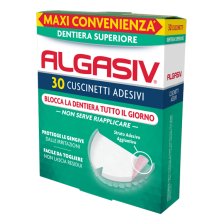 ALGASIV ADESIVO PER PROTESI DENTARIA SUPERIORE 30 PEZZI ALGASIV ADESIVO PER PROTESI DENTARIA SUPERIORE 30 PEZZI