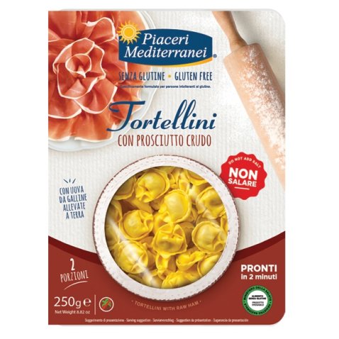 PIACERI MEDITERRANEI TORTELLINI PROSCIUTTO 250 G PIACERI MEDITERRANEI TORTELLINI PROSCIUTTO 250 G