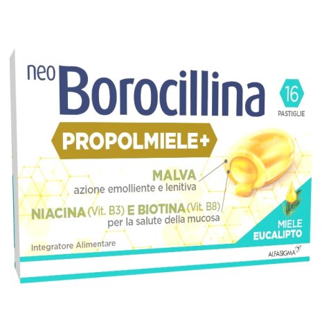 NEOBOROCILLINA PROPOLMIELE+ MIELE/EUCALIPTO 16 PASTIGLIE DA3,4 G