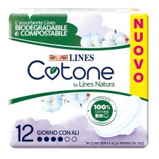LINES COTONE BIO ULTRA ALI 12 PEZZI LINES COTONE BIO ULTRA ALI 12 PEZZI