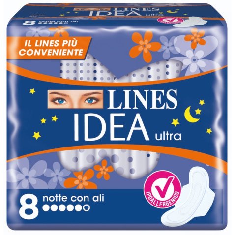 LINES IDEA ULTRA NOTTE ALI 8 PEZZI LINES IDEA ULTRA NOTTE ALI 8 PEZZI