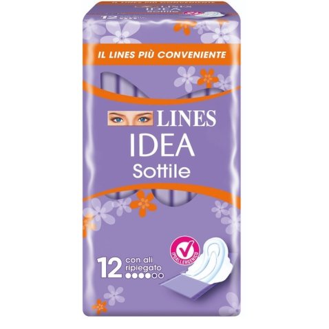 LINES IDEA SOTTILI RIPIEGATI ALI 12 PEZZI LINES IDEA SOTTILI RIPIEGATI ALI 12 PEZZI