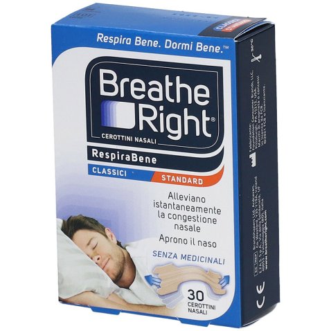 CEROTTI NASALI BREATHE RIGHT CLASSICI 30 PEZZI CEROTTI NASALI BREATHE RIGHT CLASSICI 30 PEZZI