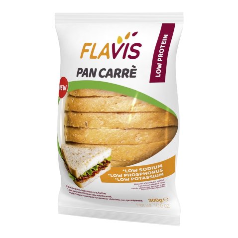 FLAVIS PAN CARRE' APROTEICO 300 G FLAVIS PAN CARRE' APROTEICO 300 G