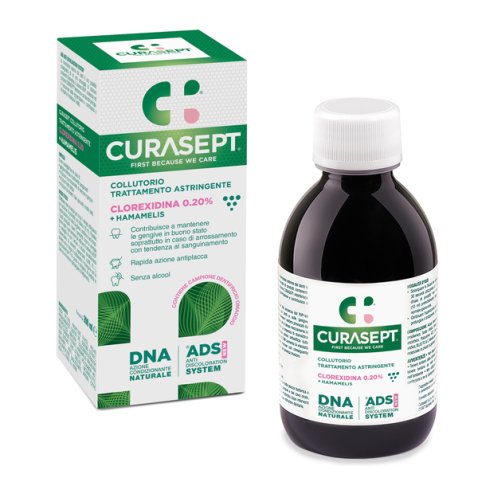 CURASEPT COLLUTORIO ADS DNA TRATTAMENTO ASTRINGENTE 200 ML +CAMPIONE OMAGGIO DENTIFRICIO ASTRINGENTE 6 ML