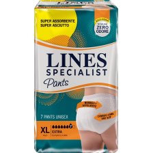 PANNOLONE MUTANDINA LINES SPECIALIST UNISEX EXTRA XL 7 PEZZI PANNOLONE MUTANDINA LINES SPECIALIST UNISEX EXTRA XL 7 PEZZI