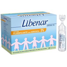SOLUZIONE SALINA IPERTONICA 3% LIBENAR PER INALAZIONE CON AEROSOL 30 FLACONCINI MONOUSO X 4 ML SOLUZIONE SALINA IPERTONICA 3% LIBENAR PER INALAZIONE CON AEROSOL 30 FLACONCINI MONOUSO X 4 ML