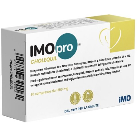 IMOPRO CHOLEQUIL 30 COMPRESSE 1,35 G IMOPRO CHOLEQUIL 30 COMPRESSE 1,35 G
